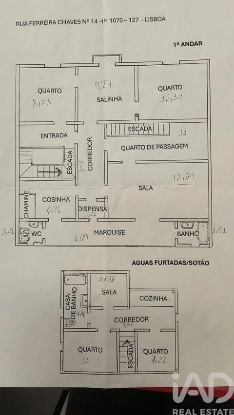 Apartamento T4 para Venda em Campolide