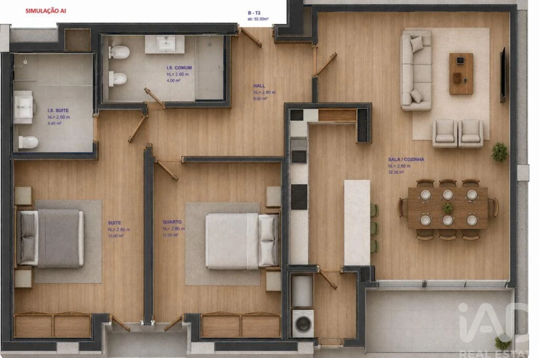 Apartamento T2 para Venda em Cidade da Maia Foto 8