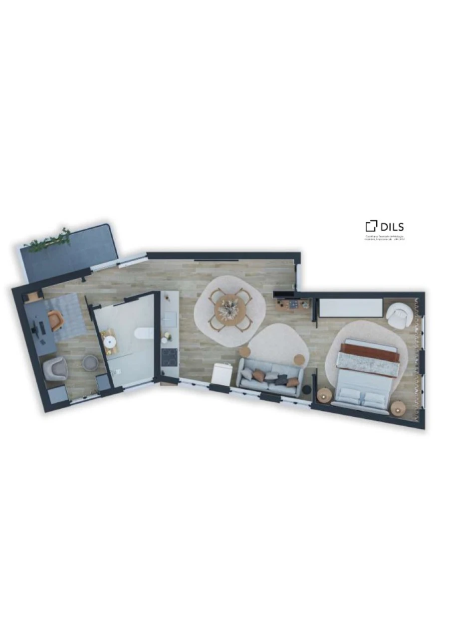 Apartamento T2 para Venda em Cedofeita, Santo Ildefonso, Sé, Miragaia, São Nicolau e Vitória Planta 1