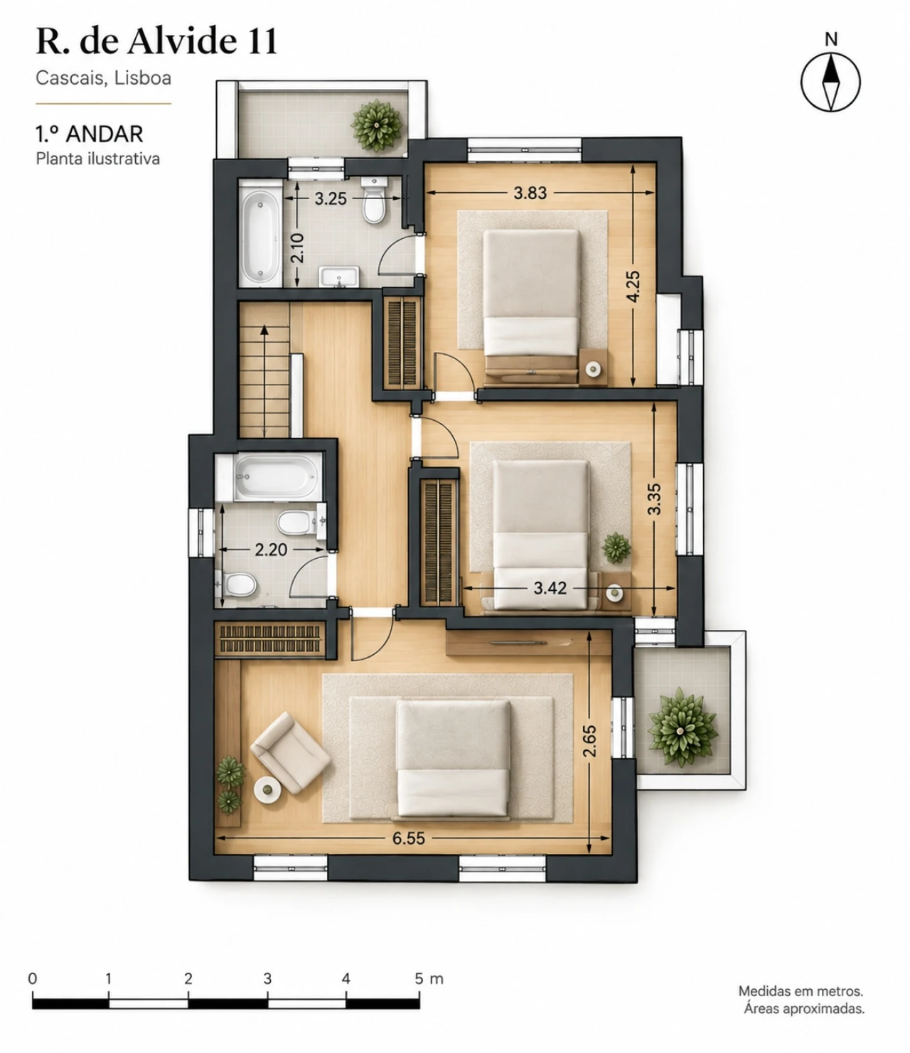 Moradia T3 para Venda em Cascais e Estoril Planta 2
