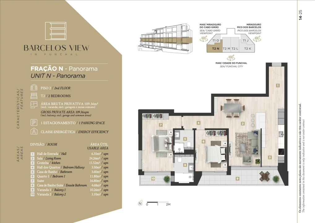 Apartamento T2 para Venda em Santo Antonio Foto 25