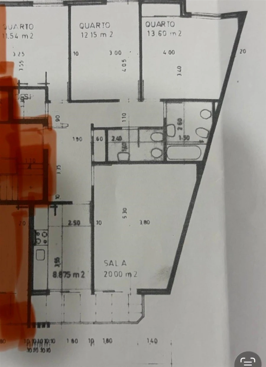 Apartamento T3 para Venda em Leiria, Pousos, Barreira e Cortes Planta 1