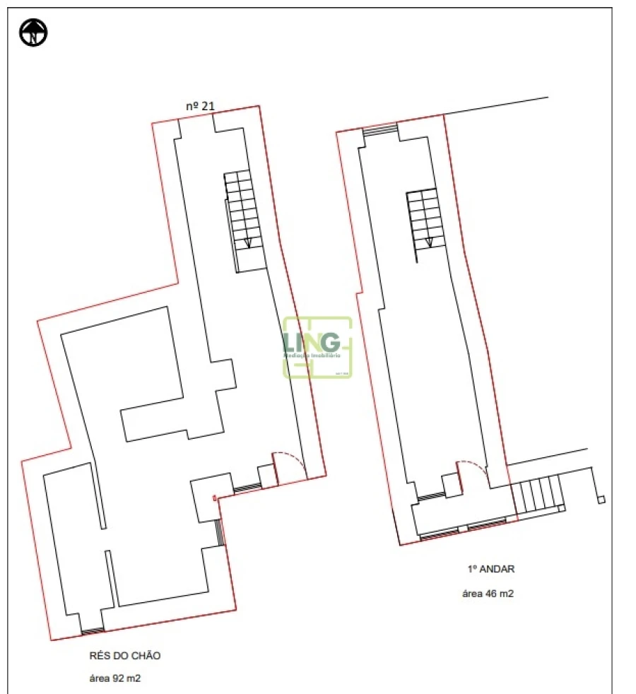 Moradia T3 para Venda em Lardosa Planta 1