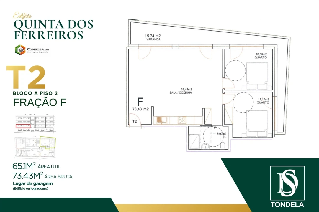 Apartamento T2 para Venda em Tondela e Nandufe Foto 1