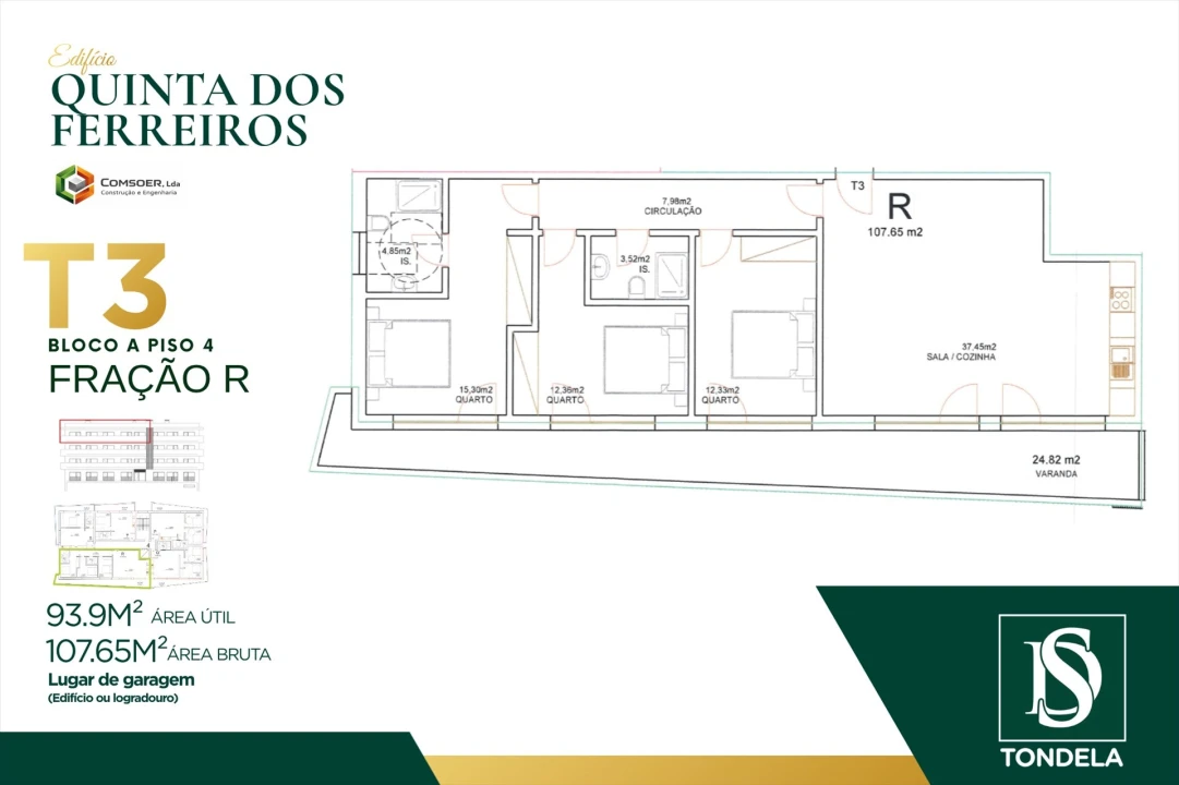 Apartamento T3 para Venda em Tondela e Nandufe Foto 1