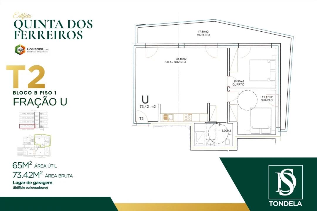 Apartamento T2 para Venda em Tondela e Nandufe Foto 1