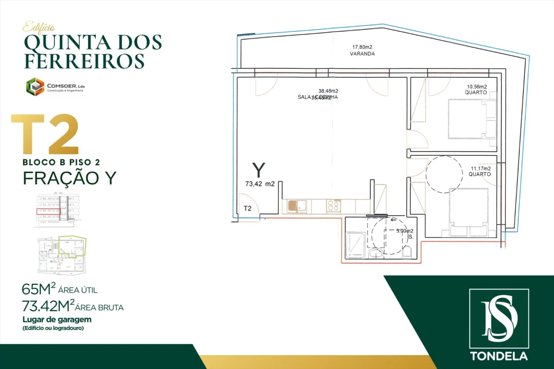 Apartamento T2 para Venda em Tondela e Nandufe Foto 1