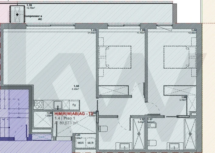 Apartamento T2 para Arrendamento em Vilar de Andorinho Foto 20