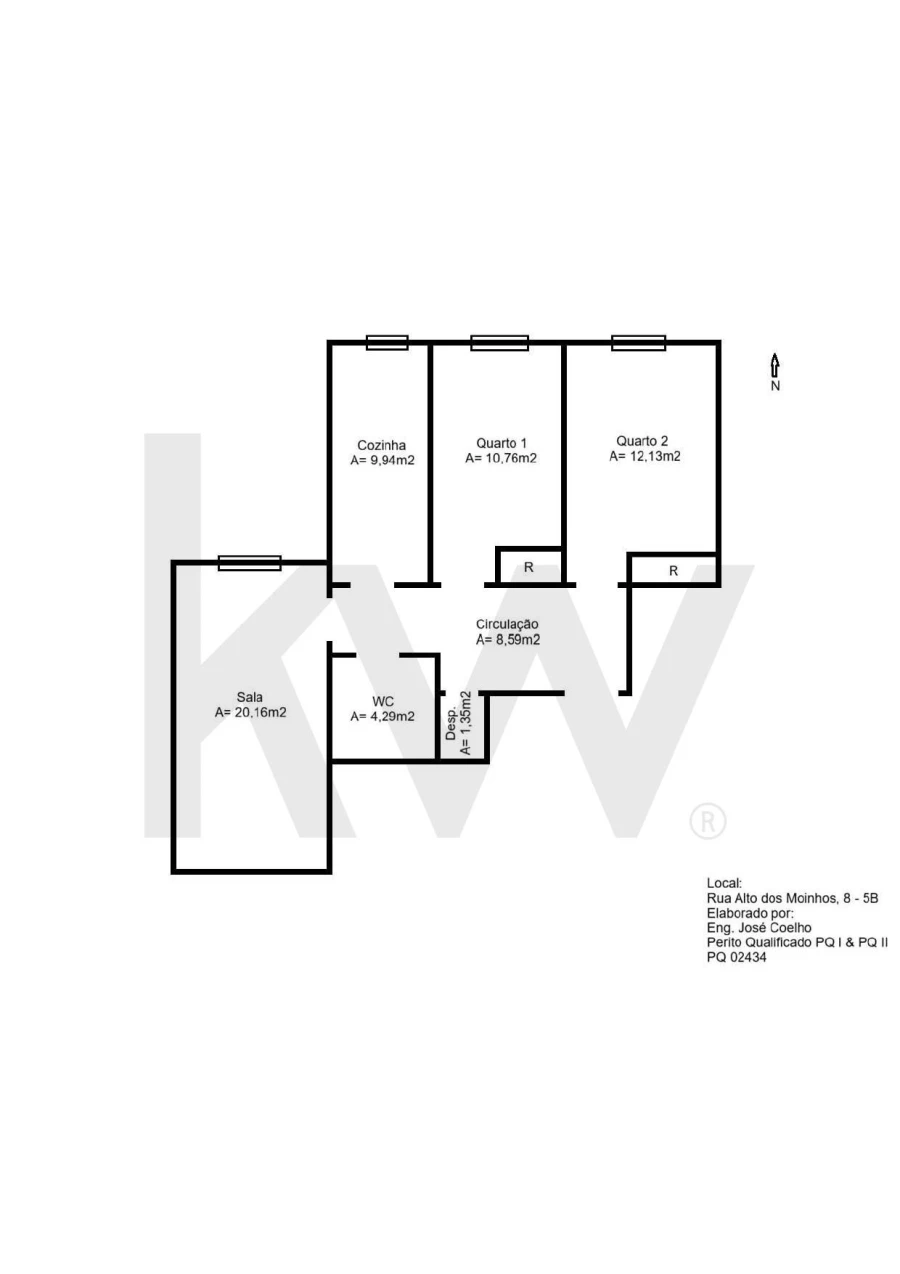 Apartamento T2 para Arrendamento em São Domingos de Benfica Foto 25