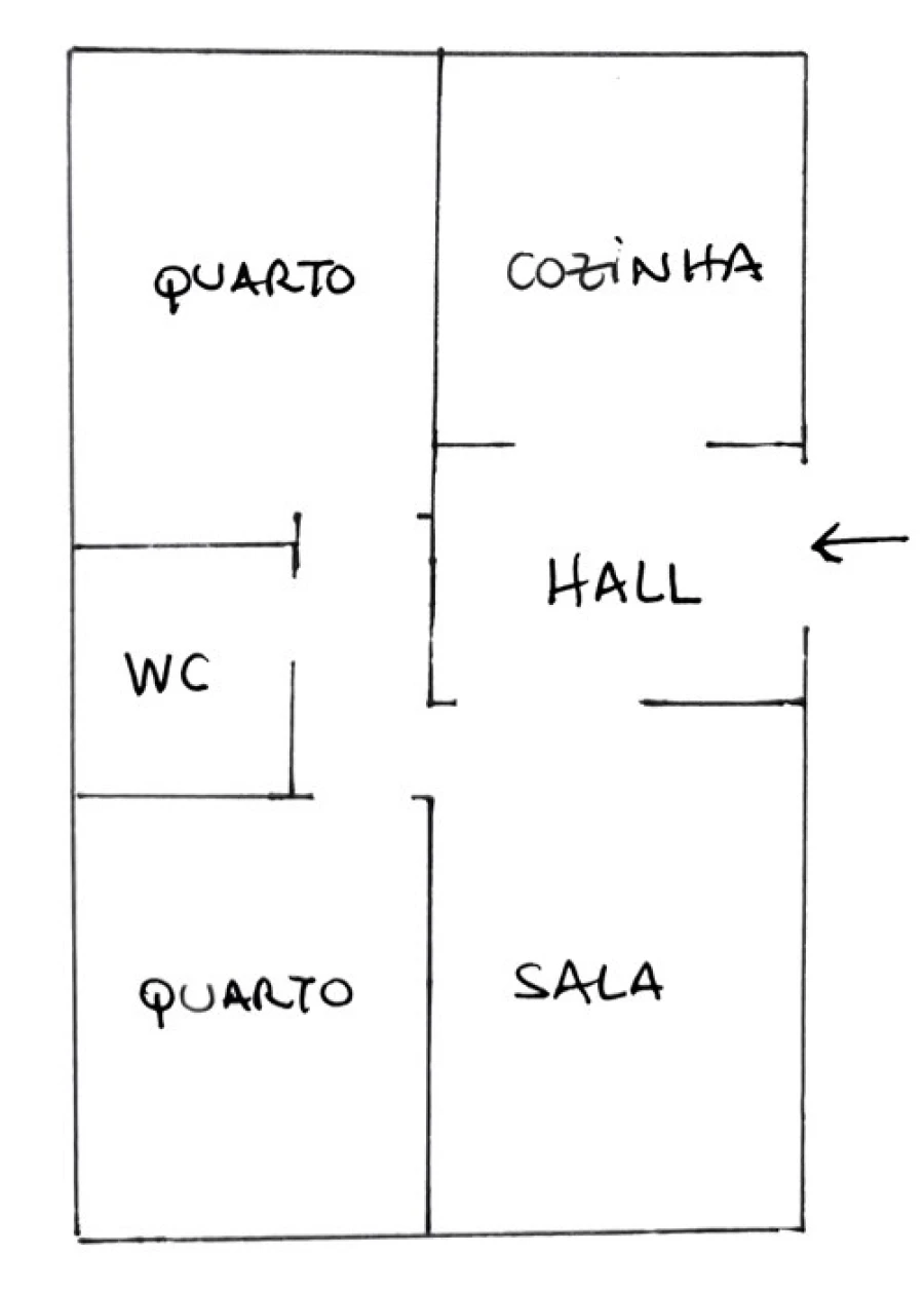 Apartamento T2 para Venda em Falagueira-Venda Nova Planta 1