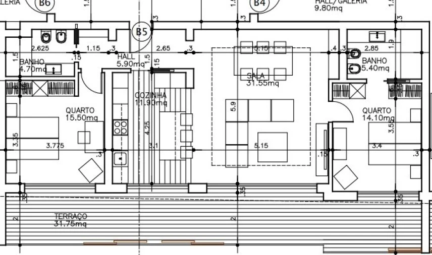 Apartamento T2 para Venda em Alcabideche Planta 1