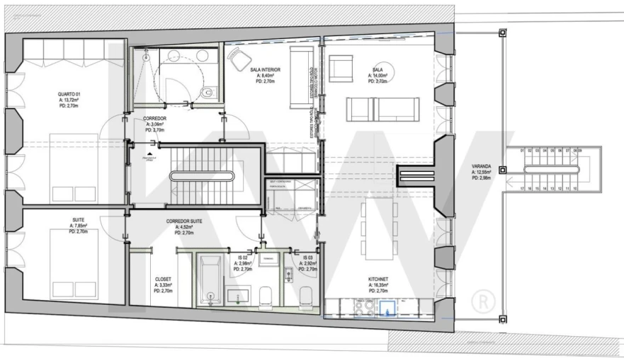 Apartamento T2 para Venda em São Vicente Foto 49