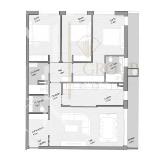 Apartamento T3 para Venda em Bougado (São Martinho e Santiago) Foto 10
