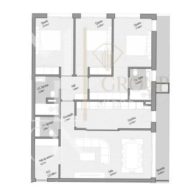 Apartamento T3 para Venda em Bougado (São Martinho e Santiago) Foto 10