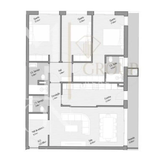 Apartamento T1 para Venda em Bougado (São Martinho e Santiago) Foto 10