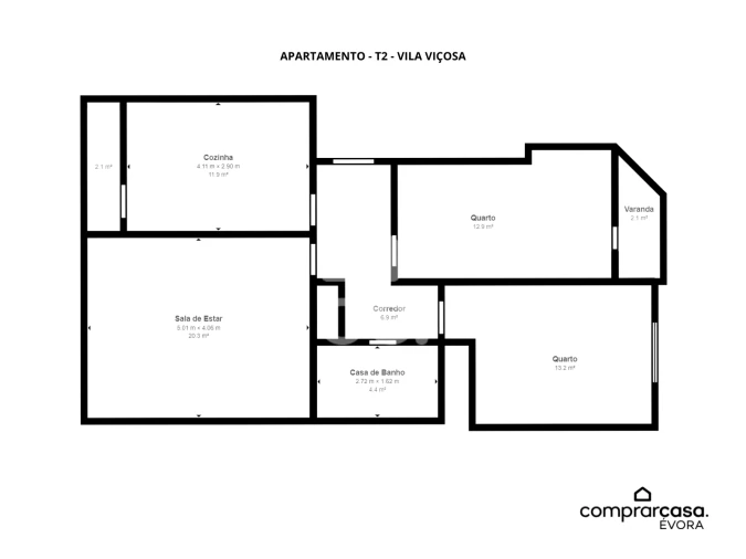 Apartamento T2 para Venda em Nossa Senhora da Conceição e São Bartolomeu Foto 15