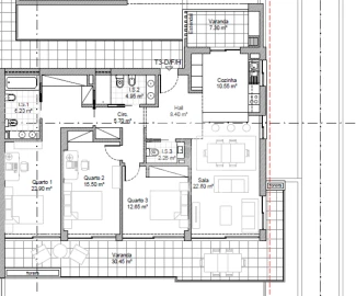 Apartamento T3 para Venda em Portimão