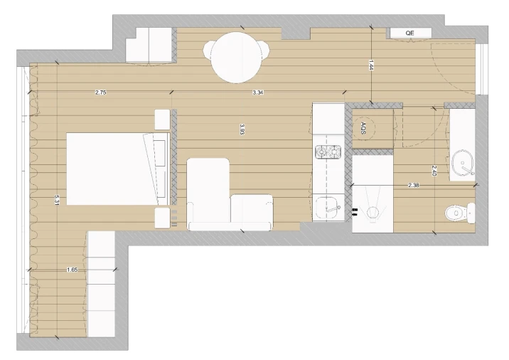 Apartamento T1 para Venda em Aguas Santas Foto 25
