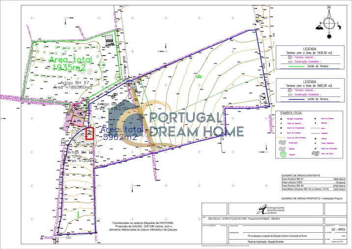 Terreno para Venda em Albufeira e Olhos de Água Planta 1