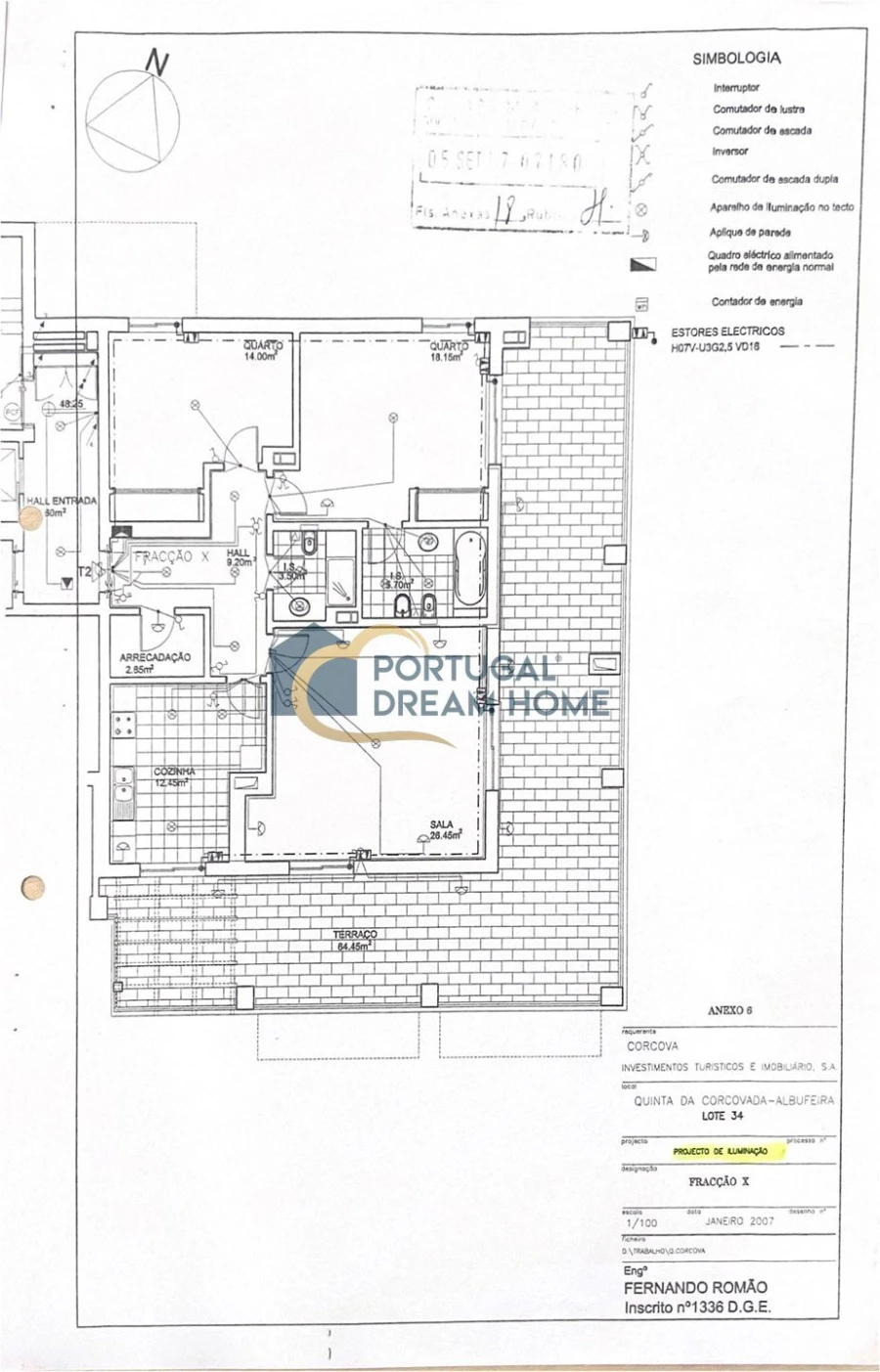 Apartamento T2 para Venda em Albufeira e Olhos de Água Planta 1