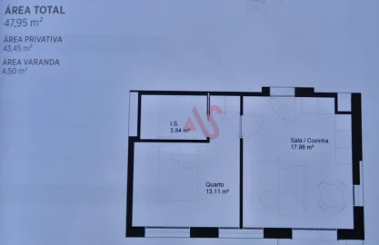 Apartamento T1 para Venda em Paranhos