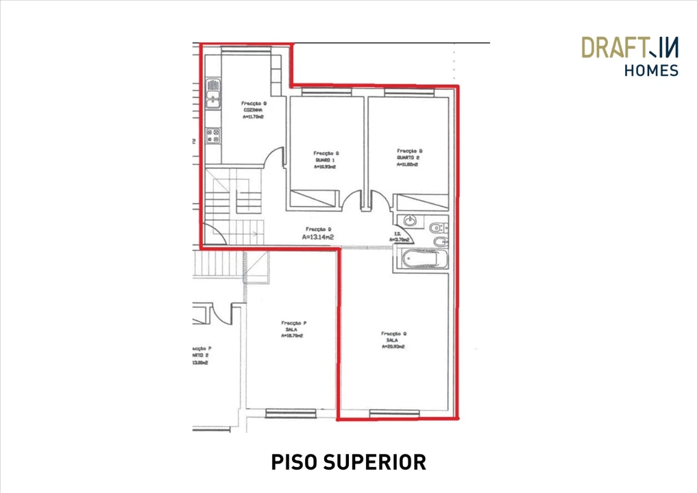 Apartamento T3 para Venda em Ermidas-Sado Planta 2