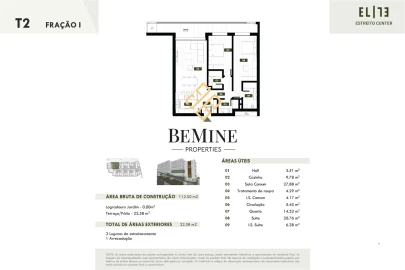 Apartamento T2 para Venda em Estreito de Camara de Lobos
