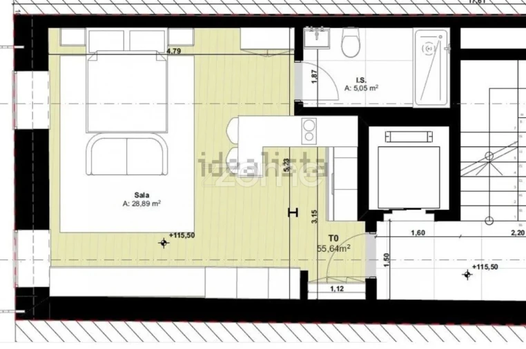 Apartamento T1 para Venda em Cedofeita, Santo Ildefonso, Sé, Miragaia, São Nicolau e Vitória Foto 19