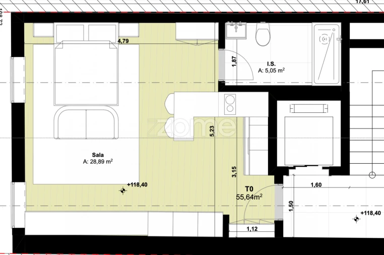 Apartamento T1 para Venda em Cedofeita, Santo Ildefonso, Sé, Miragaia, São Nicolau e Vitória Foto 20