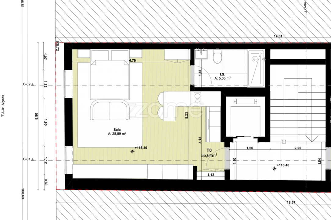 Apartamento T1 para Venda em Cedofeita, Santo Ildefonso, Sé, Miragaia, São Nicolau e Vitória Foto 15