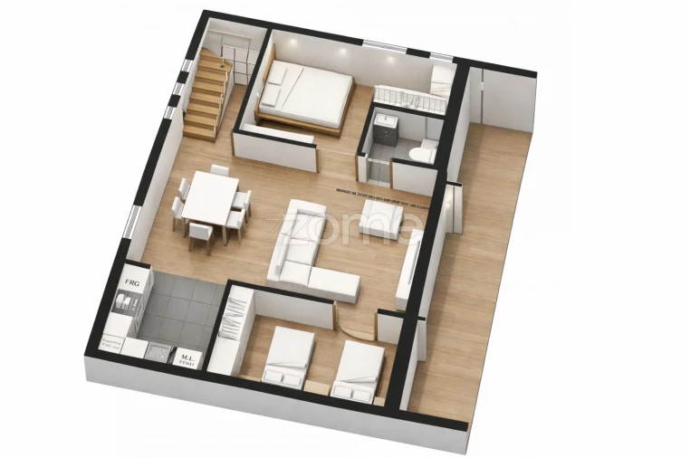 Apartamento T2 para Venda em Fânzeres e São Pedro da Cova Planta 1