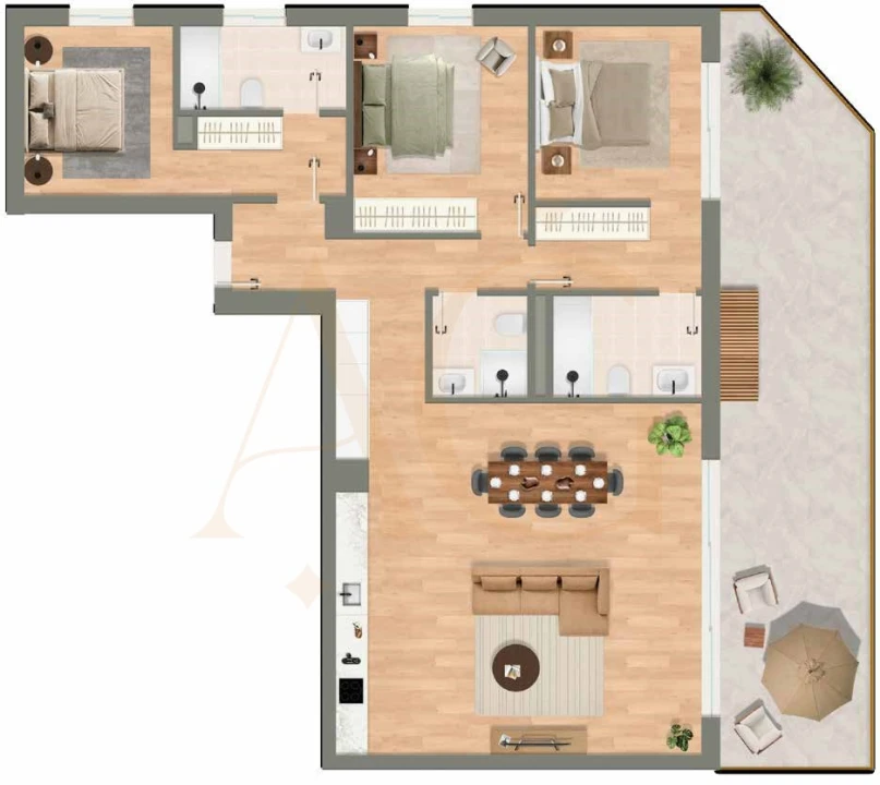 Apartamento T3 para Venda em Luz de Tavira e Santo Estêvão Foto 7