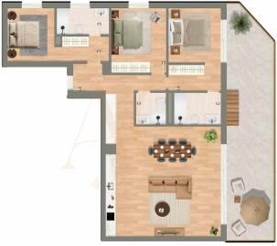Apartamento T3 para Venda em Luz de Tavira e Santo Estêvão