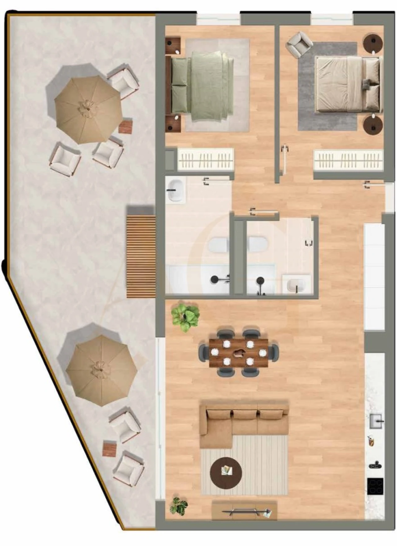 Apartamento T2 para Venda em Luz de Tavira e Santo Estêvão Foto 7