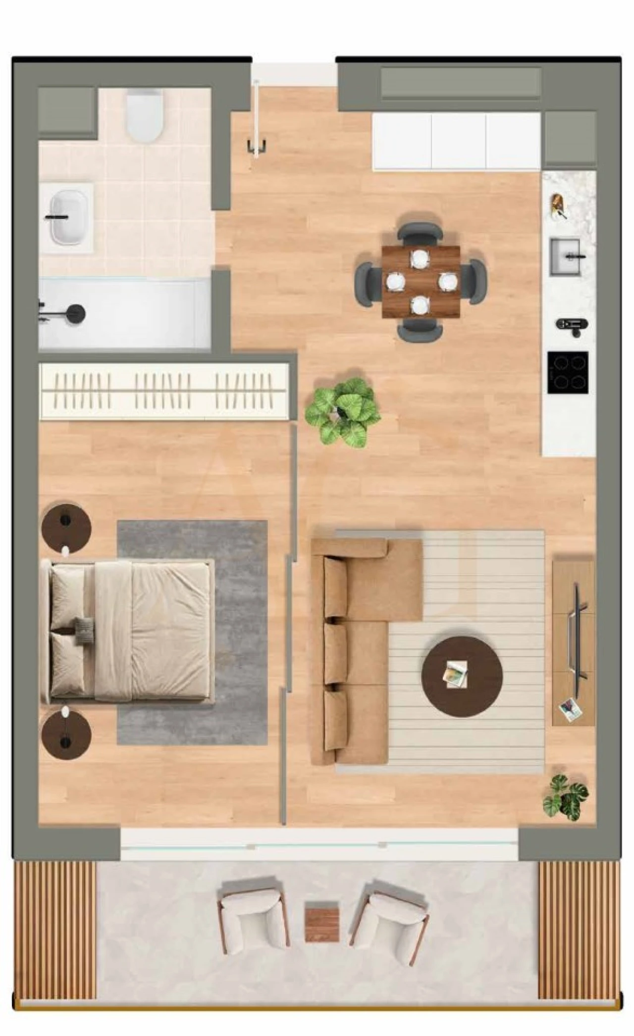 Apartamento T1 para Venda em Luz de Tavira e Santo Estêvão Foto 7