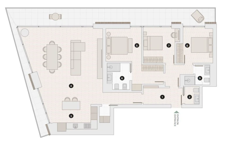 Apartamento T3 para Arrendamento em Alvalade Planta 1