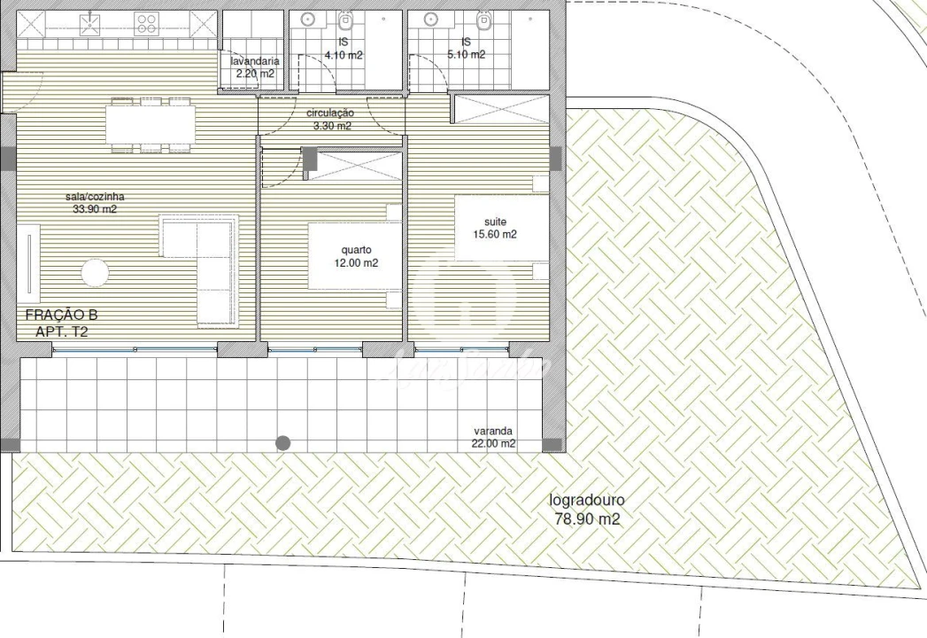 Apartamento T2 para Venda em Tamel (Santa Leocádia) e Vilar do Monte Foto 2