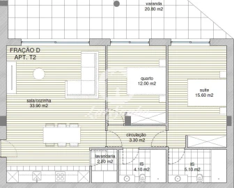 Apartamento T2 para Venda em Tamel (Santa Leocádia) e Vilar do Monte