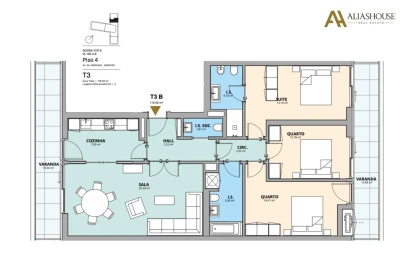 Apartamento T3 para Venda em Alto do Seixalinho, Santo André e Verderena