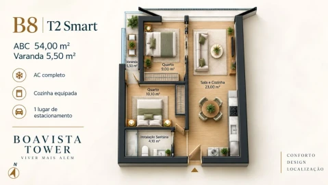 Apartamento T2 para Venda em Lordelo do Ouro e Massarelos