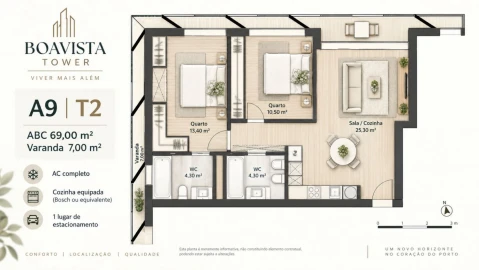 Apartamento T2 para Venda em Lordelo do Ouro e Massarelos