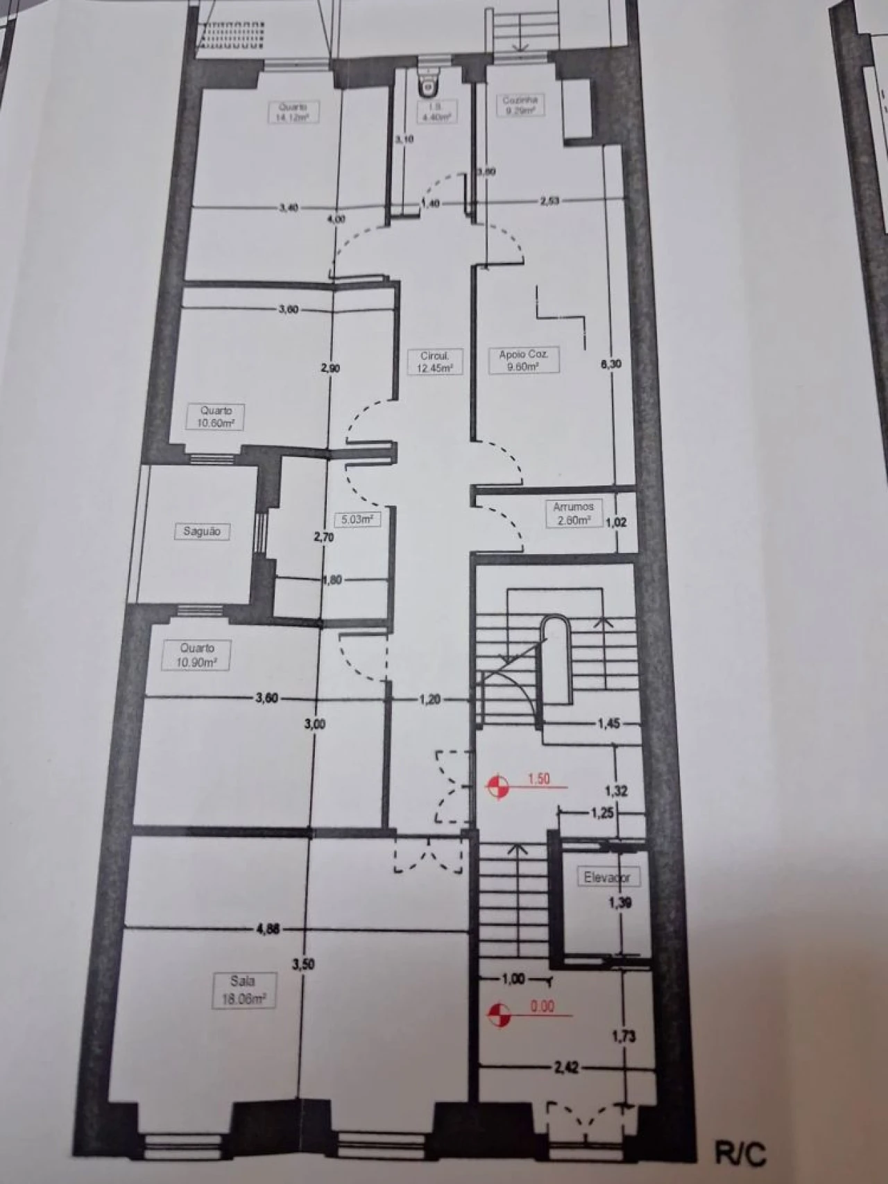 Apartamento T3 para Venda em Santo António Planta 2