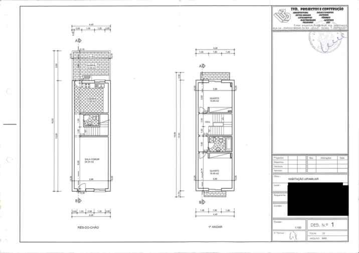 Moradia T3 para Venda em Olhão Planta 1