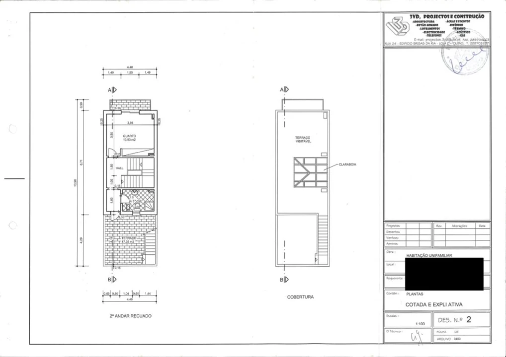 Moradia T3 para Venda em Olhão Planta 2