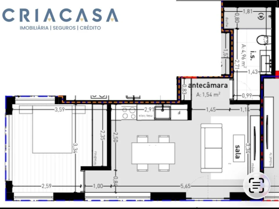 Apartamento T1 para Venda em Repeses e São Salvador Foto 15