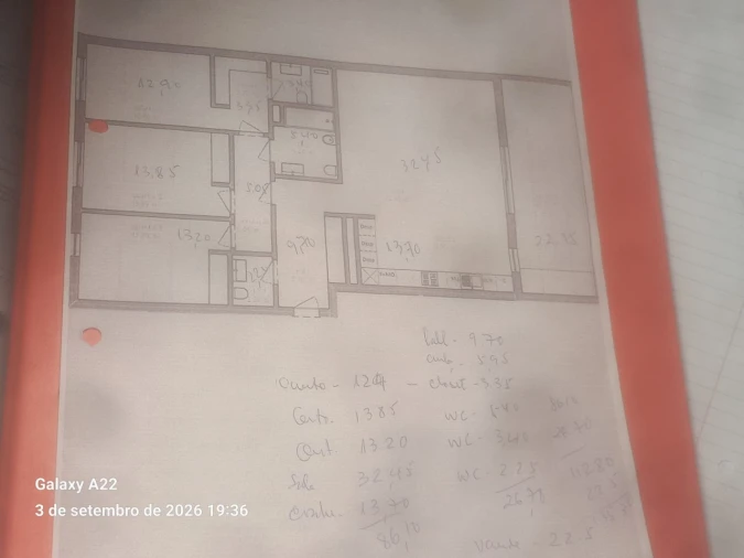 Apartamento T3 para Venda em Portimão Planta 1