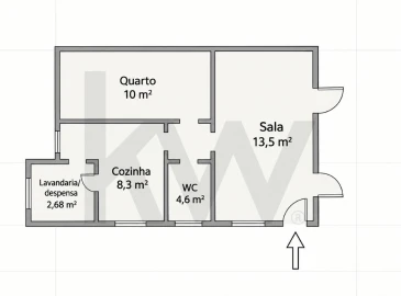 Apartamento T1 para Venda em Belém