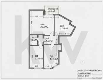 Apartamento T2 para Venda em Carnaxide e Queijas