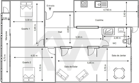 Apartamento T2 para Venda em Almada, Cova da Piedade, Pragal e Cacilhas