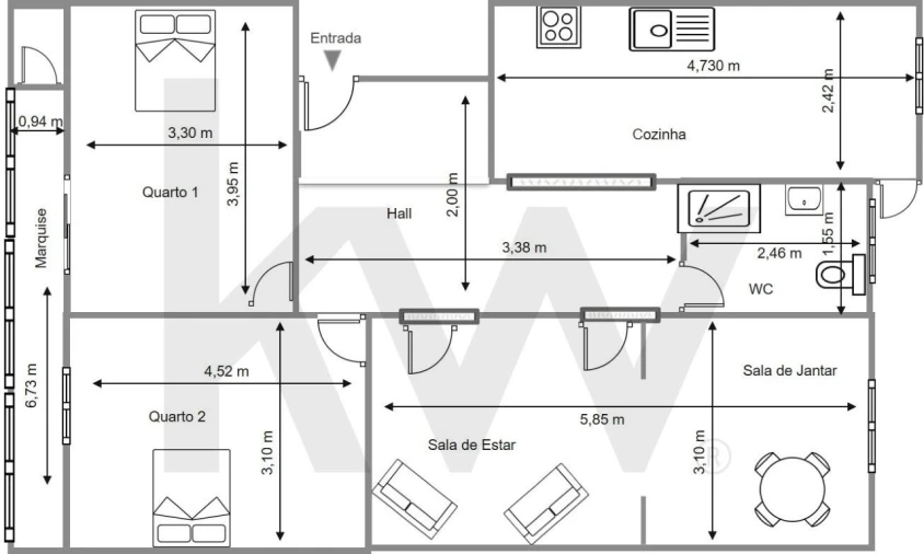 Apartamento T2 para Venda em Almada, Cova da Piedade, Pragal e Cacilhas Foto 25